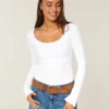 Tricou cu mâneci lungi, croi fără cusături Tricou cu mâneci lungi, croi fără cusături