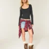 Tricou cu mâneci lungi, croi fără cusături Tricou cu mâneci lungi, croi fără cusături