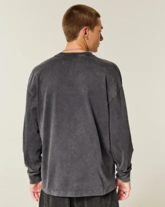 Tricou cu mâneci lungi, gros, cu imprimeu 22