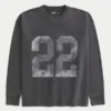 Tricou cu mâneci lungi, gros, cu imprimeu 22 Tricou cu mâneci lungi, gros, cu imprimeu 22