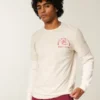 Tricou cu mâneci lungi și imprimeu grafic cu cap de lup Tricou cu mâneci lungi și imprimeu grafic cu cap de lup