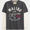 Tricou cu mâneci lungi și logo grafic