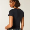 Tricou cu mâneci scurte și guler rotund Tricou cu mâneci scurte și guler rotund