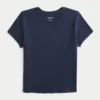 Tricou cu mâneci scurte și guler rotund Tricou cu mâneci scurte și guler rotund