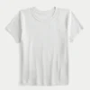 Tricou cu mâneci scurte și guler rotund