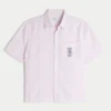 Tricou cu mâneci scurte și imprimeu Key West, din amestec de in, croi drept Tricou cu mâneci scurte și imprimeu Key West, din amestec de in, croi drept