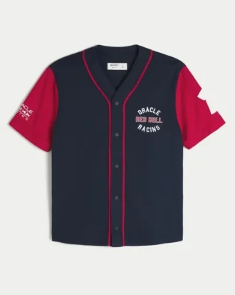 Tricou de baseball Oracle Red Bull Racing cu croială dreptă