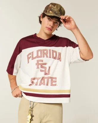 Tricou de fotbal cu grafică Florida State University Seminoles