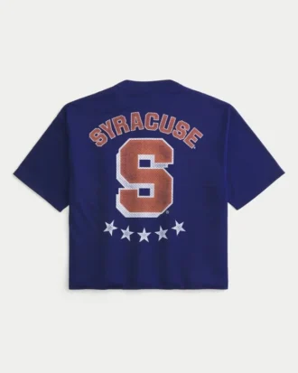 Tricou de fotbal cu grafică portocaliu Syracuse University