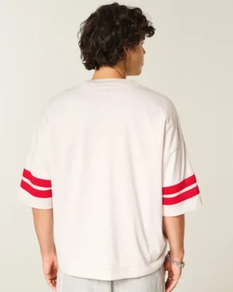 Tricou de fotbal cu grafică Rutgers University Scarlet Knights