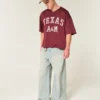 Tricou de fotbal cu grafică Texas A&M University Aggies Tricou de fotbal cu grafică Texas A&M University Aggies