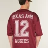 Tricou de fotbal cu grafică Texas A&M University Aggies Tricou de fotbal cu grafică Texas A&M University Aggies