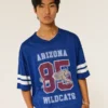 Tricou de fotbal cu grafică Wildcats de la Universitatea din Arizona Tricou de fotbal cu grafică Wildcats de la Universitatea din Arizona