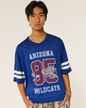 Tricou de fotbal cu grafică Wildcats de la Universitatea din Arizona