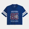 Tricou de fotbal cu grafică Wildcats de la Universitatea din Arizona Tricou de fotbal cu grafică Wildcats de la Universitatea din Arizona