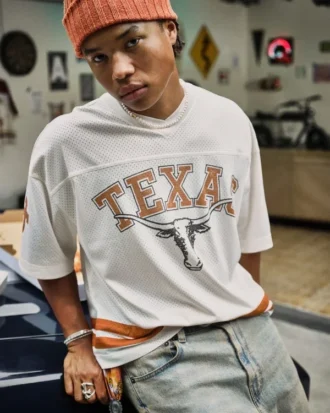 Tricou de fotbal cu imprimeu grafic University of Texas at Austin Longhorns