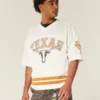 Tricou de fotbal cu imprimeu grafic University of Texas at Austin Longhorns Tricou de fotbal cu imprimeu grafic University of Texas at Austin Longhorns