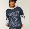 Tricou de fotbal cu imprimeu Penn State University Nittany Lions Tricou de fotbal cu imprimeu Penn State University Nittany Lions