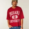 Tricou de fotbal Indiana University Hoosiers Graphic Tricou de fotbal Indiana University Hoosiers Graphic