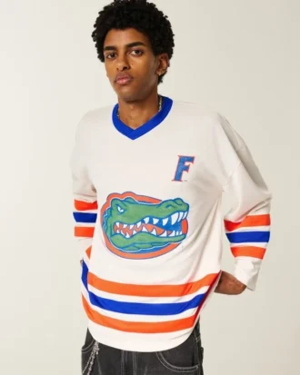 Tricou de hochei cu grafică Gators de la Universitatea din Florida Tricou de hochei cu grafică Gators de la Universitatea din Florida