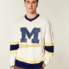 Tricou de hochei cu imprimeu Wolverines al Universității din Michigan Tricou de hochei cu imprimeu Wolverines al Universității din Michigan