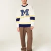 Tricou de hochei cu imprimeu Wolverines al Universității din Michigan Tricou de hochei cu imprimeu Wolverines al Universității din Michigan