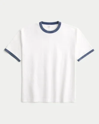 Tricou din bumbac gros, croit drept
