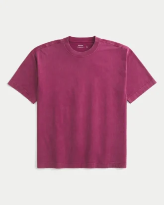 Tricou din bumbac gros, croit drept