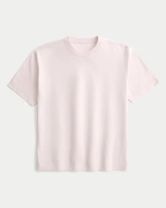 Tricou din bumbac gros, croit drept