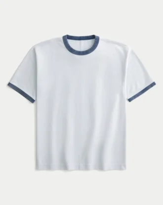 Tricou din bumbac gros, croit drept