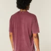 Tricou din bumbac gros, croit drept Tricou din bumbac gros, croit drept