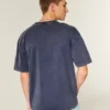 Tricou din bumbac gros, croit drept Tricou din bumbac gros, croit drept