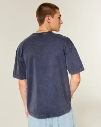 Tricou din bumbac gros, croit drept