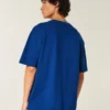 Tricou din bumbac gros, croit drept Tricou din bumbac gros, croit drept