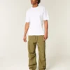 Tricou din bumbac gros, croit drept Tricou din bumbac gros, croit drept