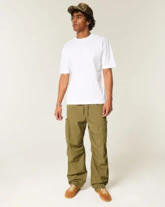 Tricou din bumbac gros, croit drept