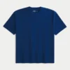 Tricou din bumbac gros, croit drept Tricou din bumbac gros, croit drept