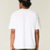 Tricou din bumbac gros, croit drept Tricou din bumbac gros, croit drept