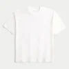 Tricou din bumbac gros, croit drept Tricou din bumbac gros, croit drept