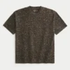 Tricou din bumbac gros, cu imprimeu leopard Tricou din bumbac gros, cu imprimeu leopard