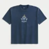 Tricou grafic Athens, gros, cu croială dreptă Tricou grafic Athens, gros, cu croială dreptă