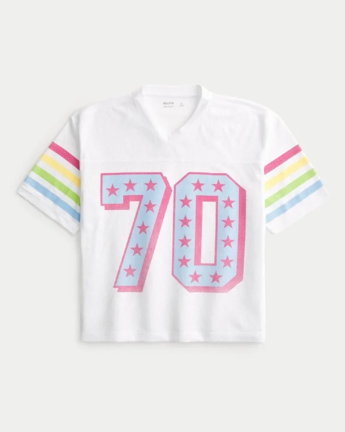 Tricou grafic Boxy Crop Number Tricou grafic Boxy Crop Number