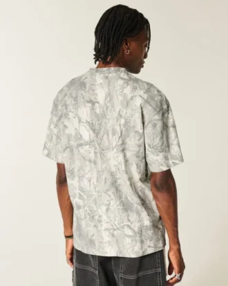 Tricou grafic Dodge Challenger SRT camuflaj, gros, cu croială dreptă