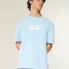 Tricou grafic Oasis, gros, cu croi drept Tricou grafic Oasis, gros, cu croi drept