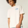 Tricou grafic Oasis, gros, cu croi drept Tricou grafic Oasis, gros, cu croi drept