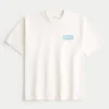 Tricou grafic Oasis, gros, cu croi drept Tricou grafic Oasis, gros, cu croi drept