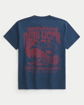 Tricou grafic relaxat Manhattan Noise Control
