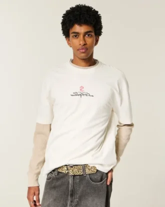 Tricou grafic Toyota Supra, gros, cu croială dreptă