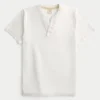 Tricou Henley cu mâneci scurte și decolteu rotund Tricou Henley cu mâneci scurte și decolteu rotund