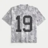 Tricou larg cu imprimeu camuflaj